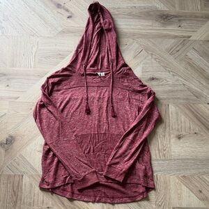 Roxy Women's Long Sleeve Hooded Tee - Maroon